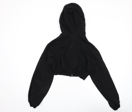 H&M Women's Black Full Zip Hoodie Size 12