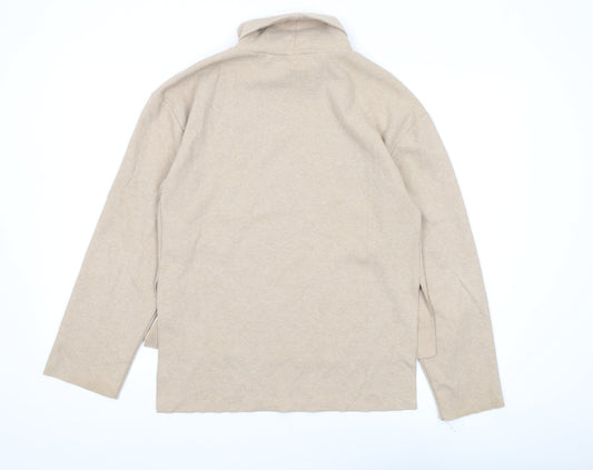 Womens UK Size 4 Zara Beige Pullover Jumper
