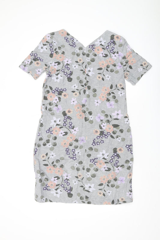 Marks and Spencer Floral Shift Dress 10 Multicoloured