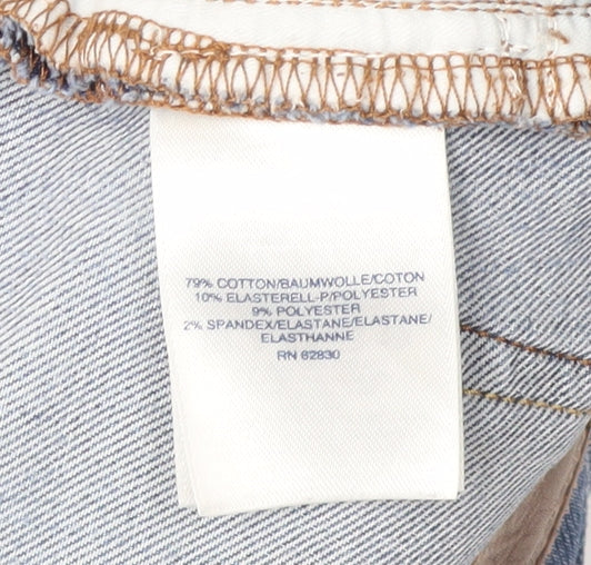 Lands' End Women's Blue Straight Jeans Size 14