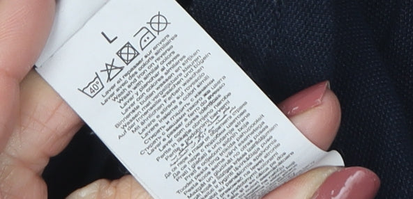 Jules Men's Black Slim Fit Polo, Size L, Short Sleeve