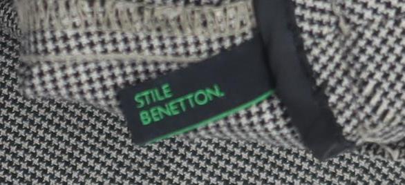 Womens UK Size 14 Stile Benetton Regular Fit Cropped Multicoloured Trousers