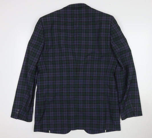 Mens UK Size 44 Vintage Regular Multicoloured Suit Jacket