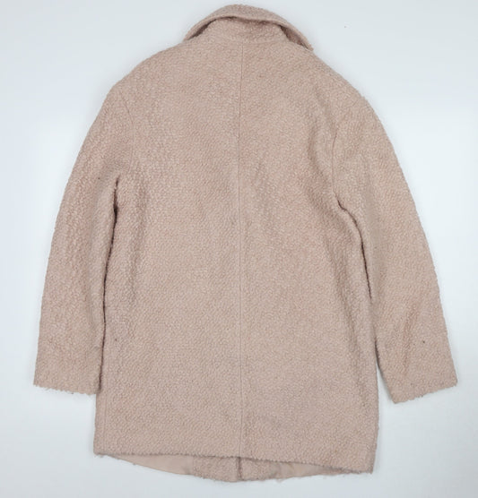 New Look Women's Beige Basic Jacket Size 10 Winter Coat