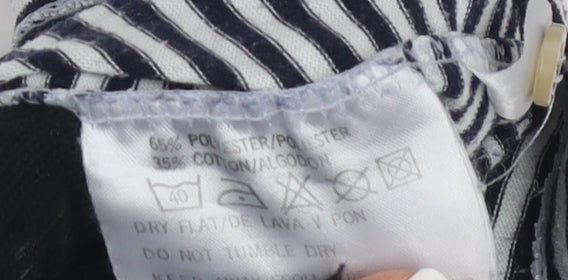 Burton Men's Black XL Striped Polo with Collar