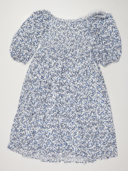 Torrid Women's Blue Floral A-Line Dress Plus