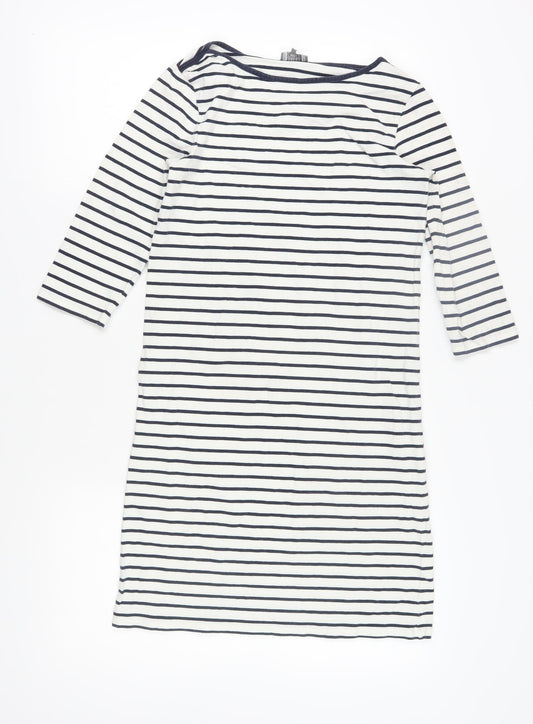 Additional front view of Jaeger Women's Striped Shift Dress XS Casual