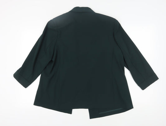Marks and Spencer Women's Green Blazer UK 18 Regular