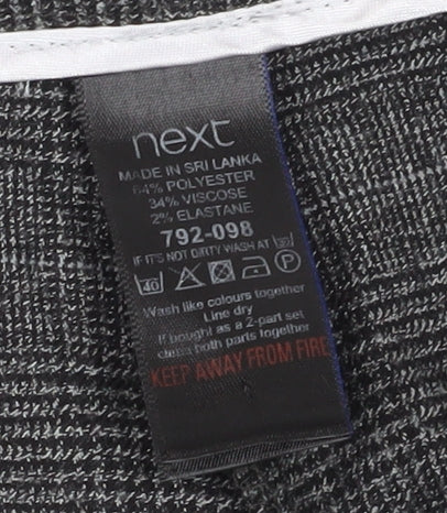 Womens UK Size 12 NEXT Regular Fit Dress Pants Grey Trousers