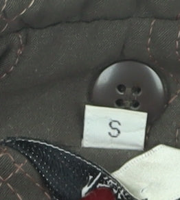 Klass Women's Brown Trench Coat, Size S, Button Closure