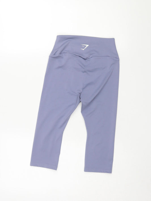 Gymshark Women's Blue Cropped Leggings Size S