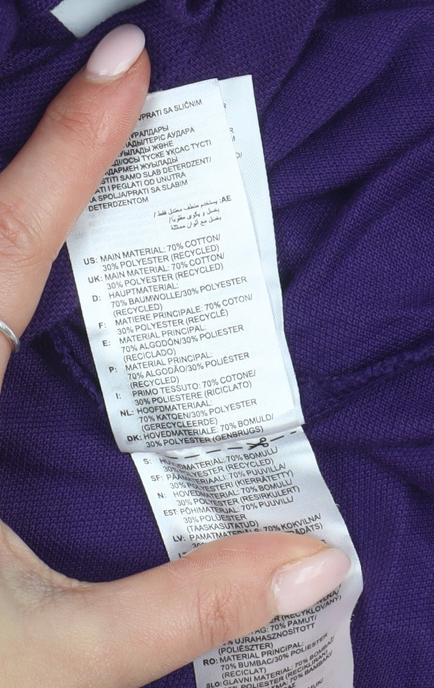 Womens UK Size S adidas Purple Basic Polo
