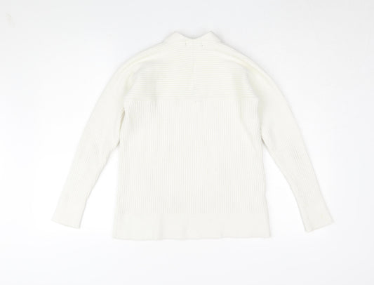 Womens UK Size S Mango Ivory Pullover Jumper