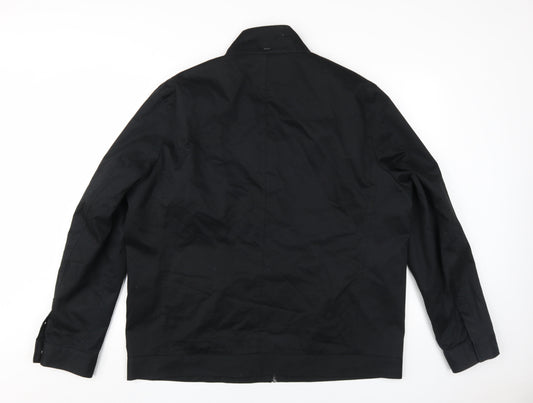Mens UK Size XL Marks and Spencer Black Military Jacket