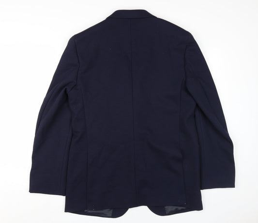 Mens UK Size 42 Marks and Spencer Regular Blue Suit Jacket