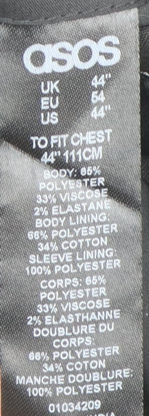 Close-up detail of ASOS Black Men's Blazer, size 44, Formal Wear