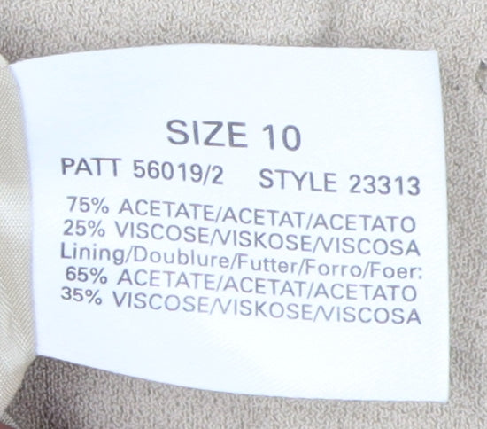 Womens UK Size 10 Planet Beige Basic Jacket