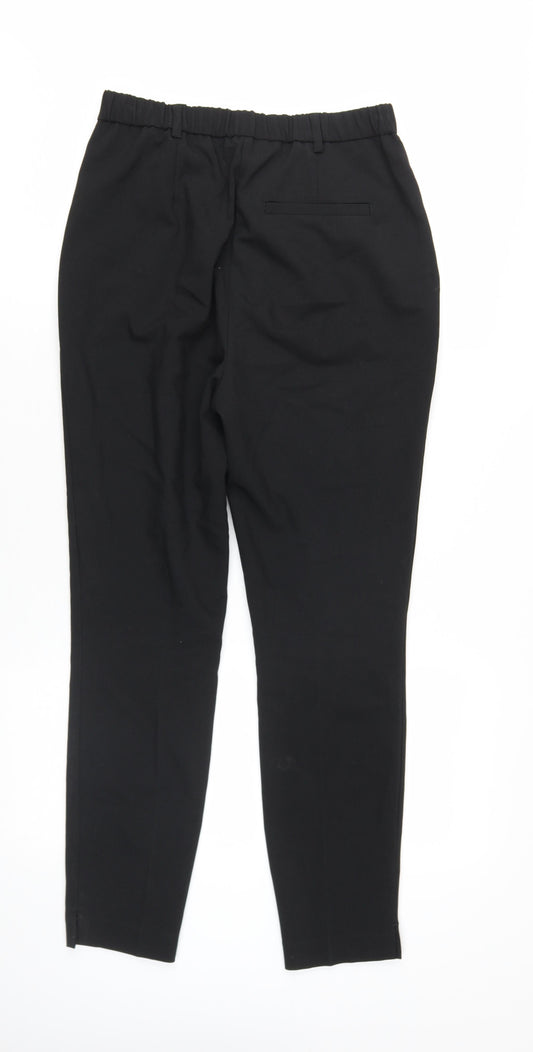 Womens UK Size 8 NEXT Regular Fit Straight Black Trousers