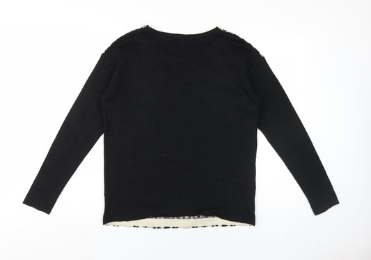 Womens UK Size 12 NEXT Black Pullover Jumper