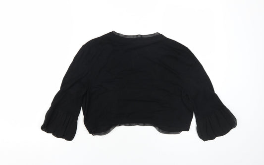 Coast Women's Black 3/4 Sleeve Shrug M