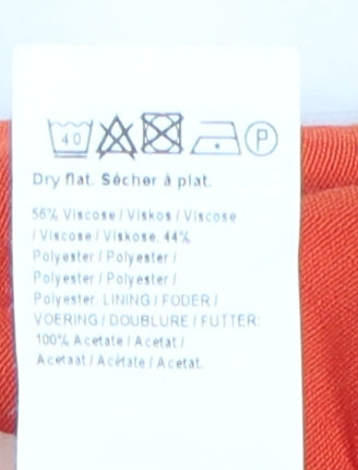 River Island Women's Orange Paperbag Trousers