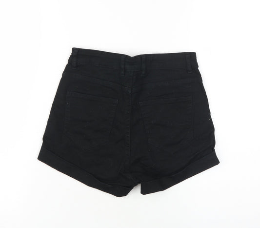 H&M Women's Black Chino Stretch Shorts, Size 6