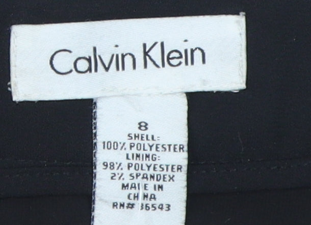 Calvin Klein Women's Black Pencil Skirt Size 8