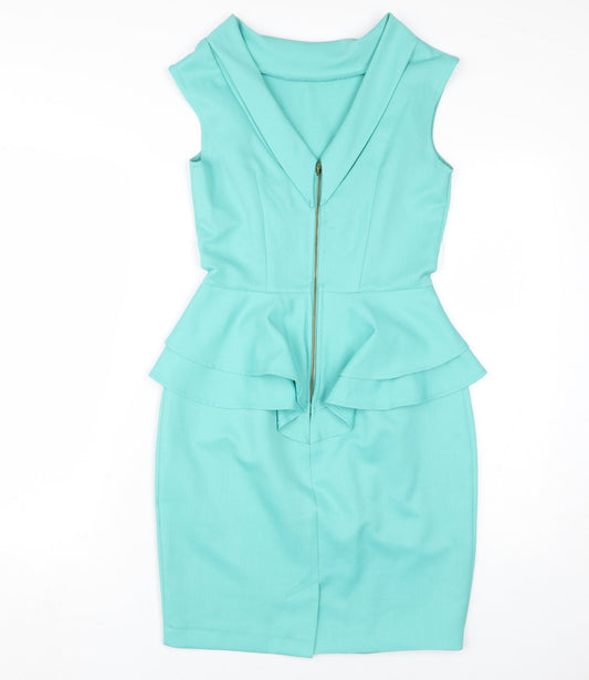 Closet Women’s Green Sheath Dress Size 8 Sleeveless