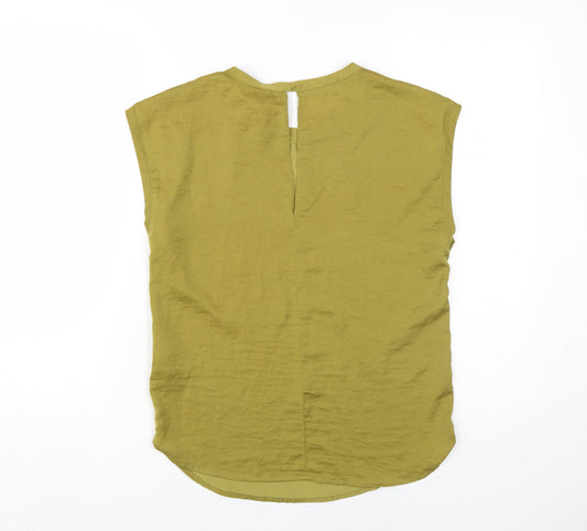 Womens UK Size 6 H&M Green Basic Blouse