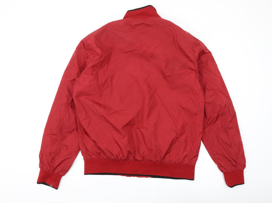 Baker's Men's Red XL Bomber Jacket with Full Zip