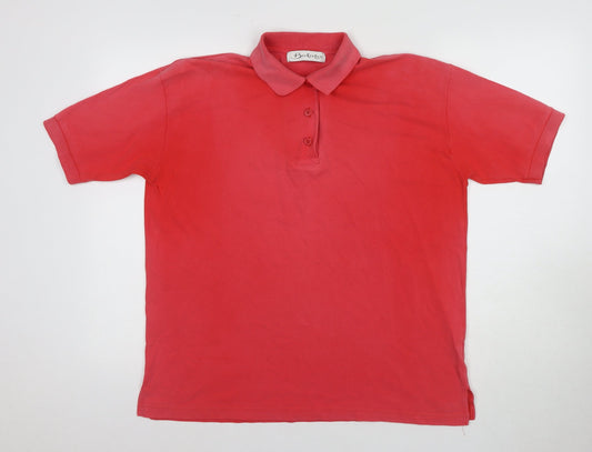 Womens UK Size 12 Berkertex Red Polo