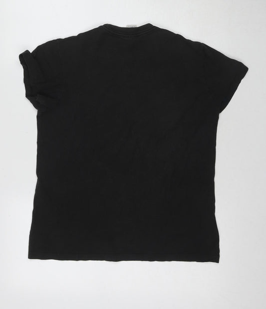 Womens UK Size XS Gap Black Basic T-Shirt