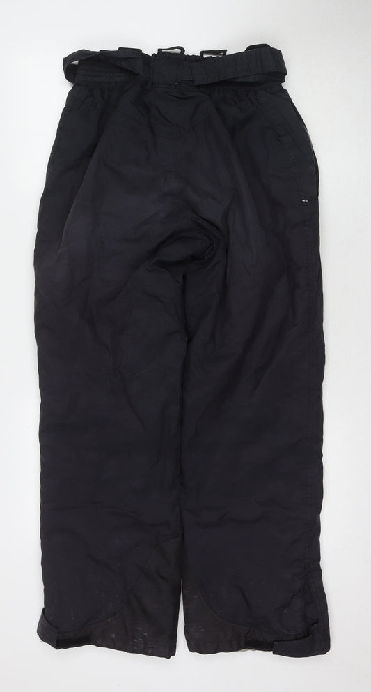 Quechua Men's Black Snow Pants Size 16 Waterproof
