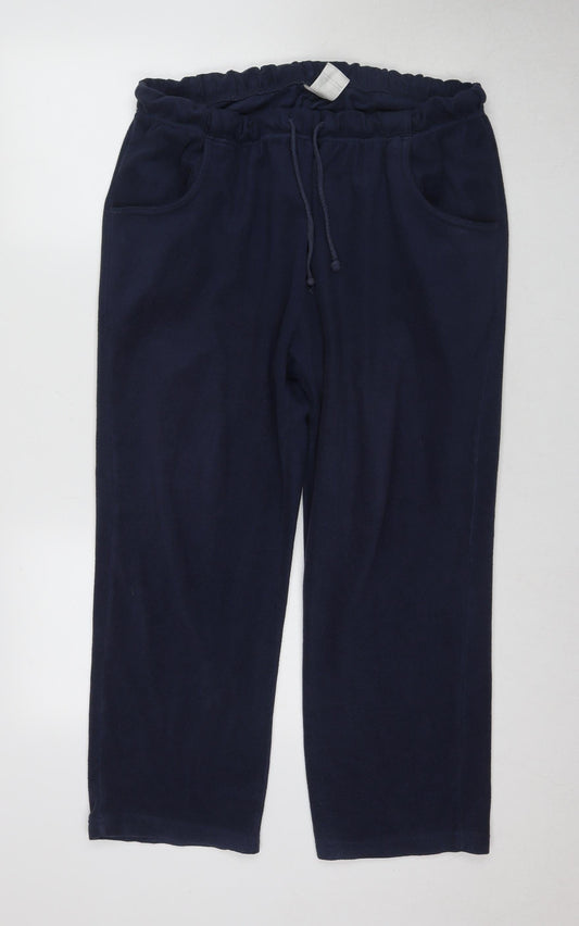 Additional front view of Damart unisex blue relaxed sweatpants uk 18