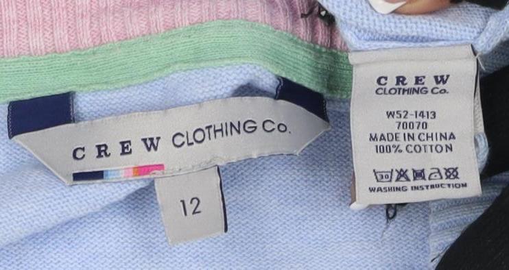 Womens UK Size 12 J.CREW Blue Cardigan Jumper