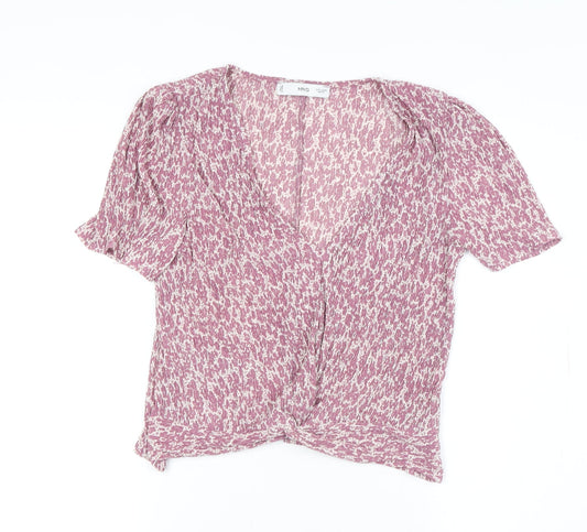 Womens UK Size M MNG Multicoloured Wrap Blouse