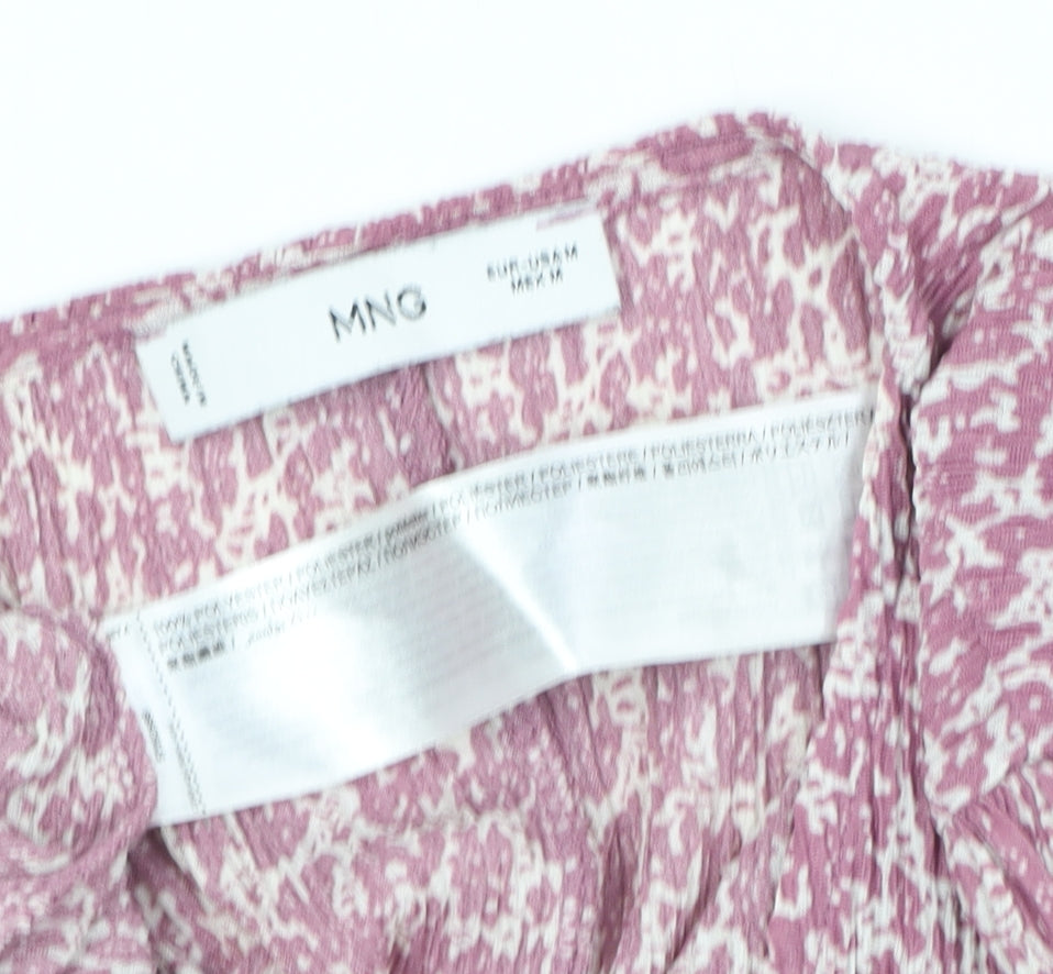 Womens UK Size M MNG Multicoloured Wrap Blouse