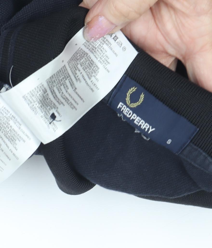 Fred Perry Men's Black Polo, Size S, Casual Short Sleeve