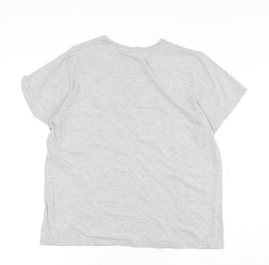 Marvel Men’s Grey Graphic Print T-Shirt Large