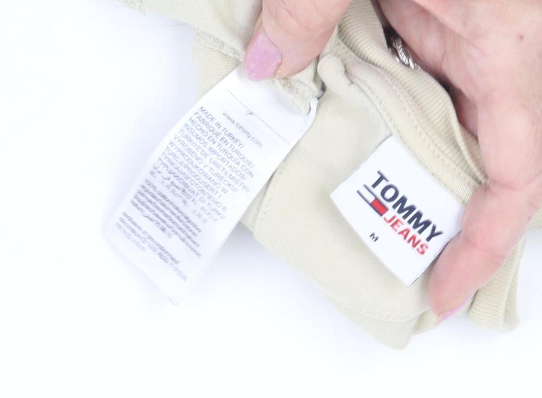 Mens UK Size M Tommy Jeans Beige T-Shirt