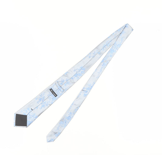 Marks and Spencer Blue Floral Silk Men's Tie