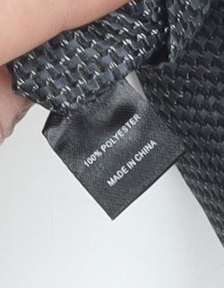 Thomas Nash Men's Black Geometric Tie