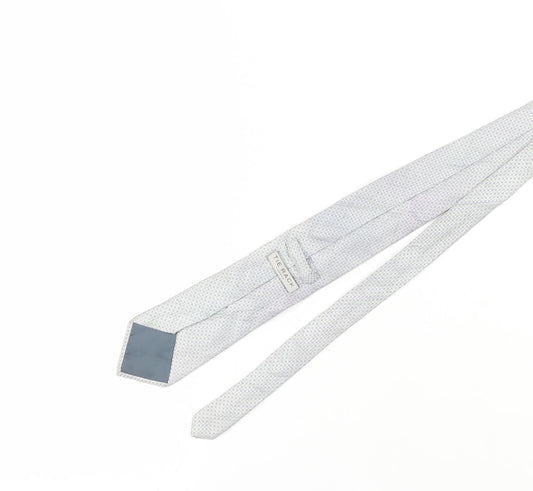 Tie Rack Men's Grey Silk Geometric Slim Tie