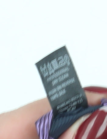 Marks and Spencer Men's Purple Silk Striped Tie