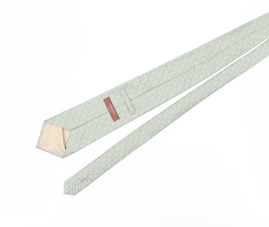 Marks and Spencer Green Geometric Silk Men's Tie