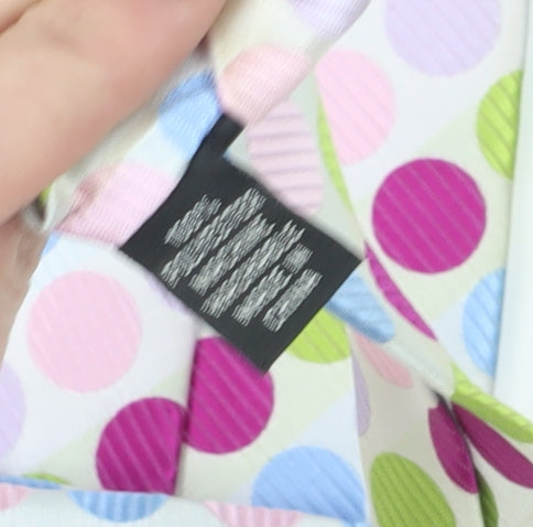 Mens Thomas Nash Multicoloured Polka Dot 100% Tie