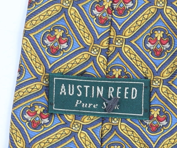 Austin Reed Men's Multicoloured Geometric Silk Tie
