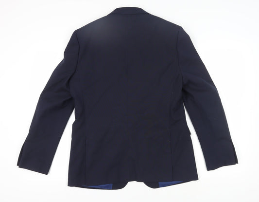 Mens UK Size 42 Burton Regular Blue Suit Jacket