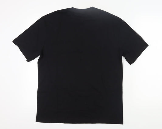 Topman Men's Black Berlin Print T-Shirt, Size S