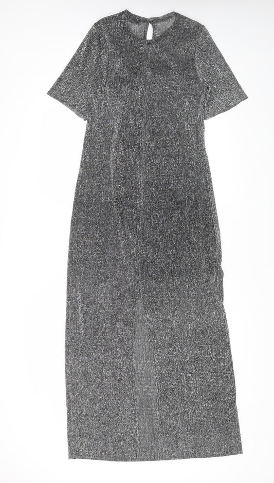 MNG Women's Silver Shift Dress XS Party